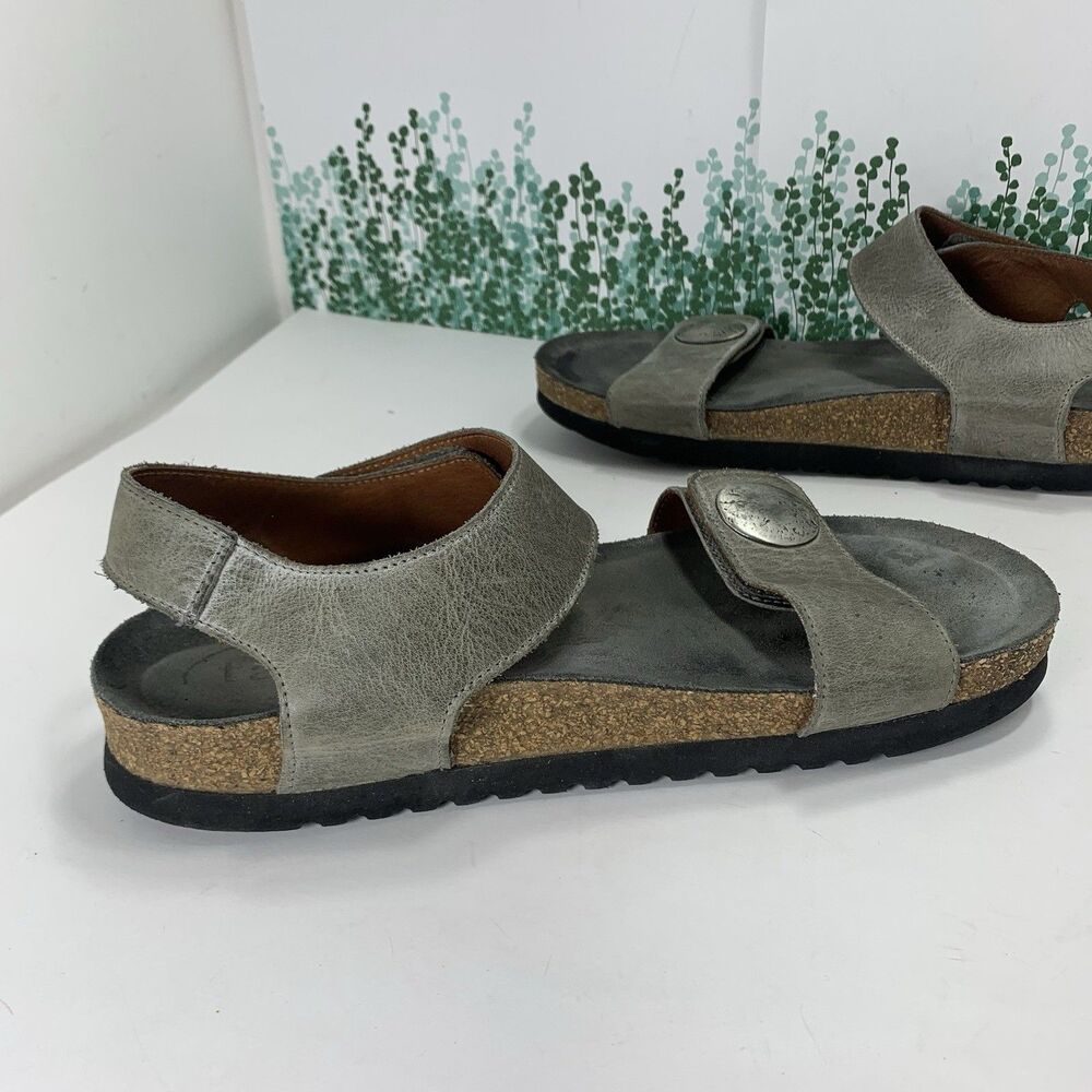 Taos Leather Strap Comfort Slide Sandals Size 9-9.5 Or 40 EU Womens - Picture 8 of 16